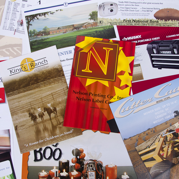 Color printing makes brochures and fliers stand out and get noticed.