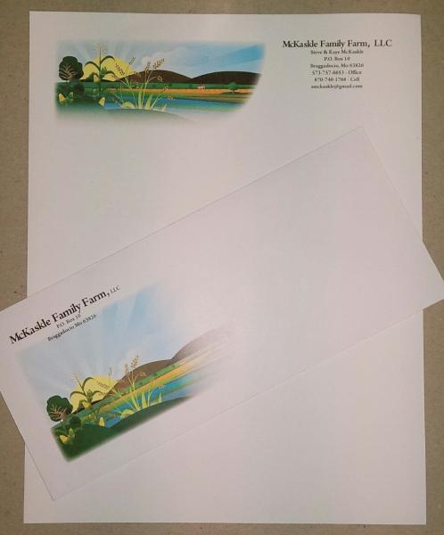 Full Color Stationary with many different paper options to choose from.