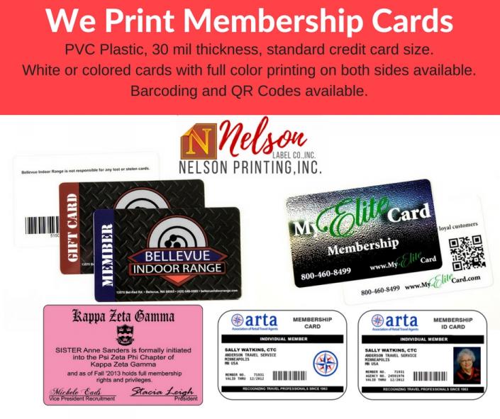 Our custom plastic membership cards are a great way to create easy-to-carry ID cards, discount cards, or VIP cards for your organization or store.
