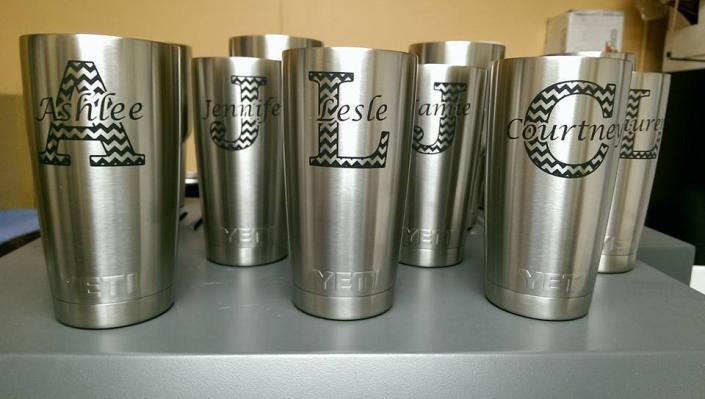 Personalized engraved Yetis make a lasting impression!