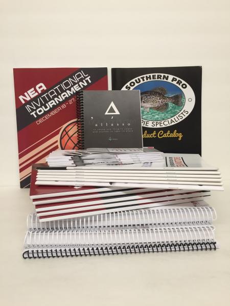 Perfect bound, saddle stitched, and spiral bound booklets. High quality full color booklet printing with custom sizes, papers, binding, and coating that will really make your booklet stand out.