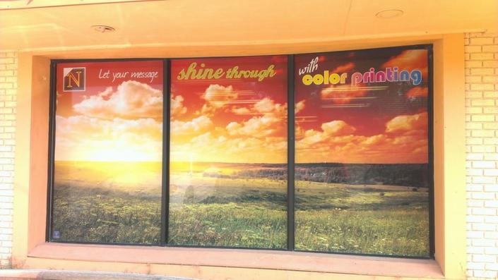 Storefront signs are a great way to both promote your business and to make great use of clear, empty window ad space.
