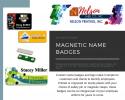 Magnetic full color name badges