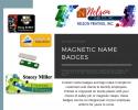 Magnetic full color name badges