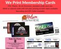 Our custom plastic membership cards are a great way to create easy-to-carry ID cards, discount cards, or VIP cards for your organization or store.