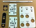 Plastic and metal face plates are perfect for heavy equipment and displays where durability and safety are important. 