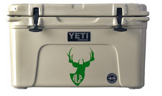 Vinyl decals are a perfect way to mark your Yeti coolers and more with your company logo. 